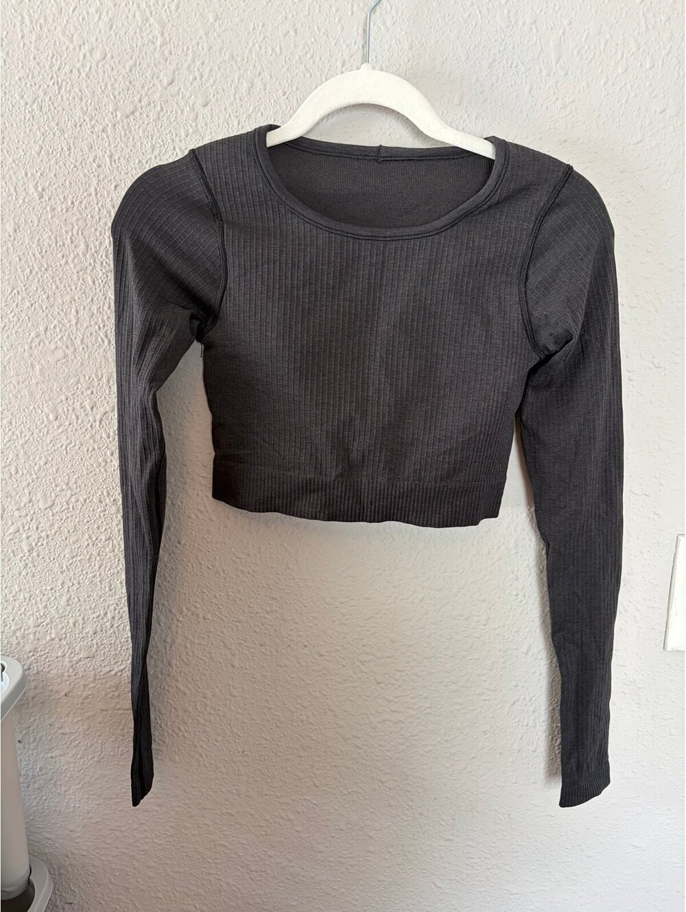 Lululemon Ebb To Street Long Sleeve Cropped Black size 4. $88 retail. Like new c